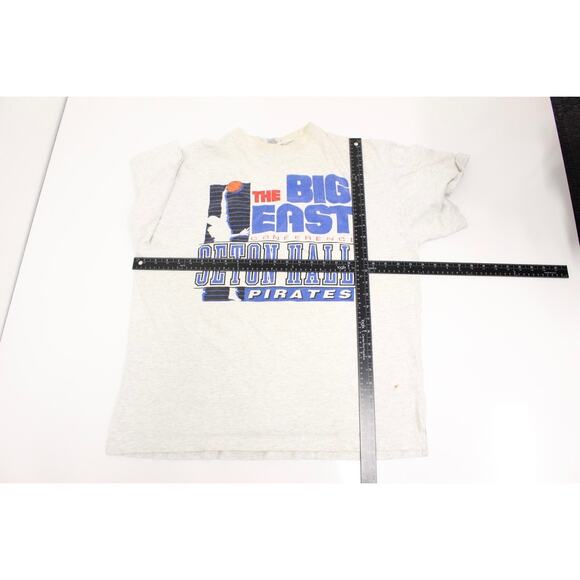 Vintage Seton Hall University Pirates Basketball T Shirt XL - Picture 7 of 9